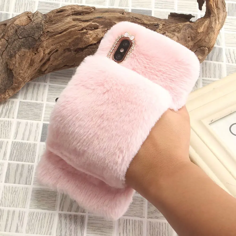 Winter Warm Fluffy Fur Plush Case for Apple iPhone XR XS X 6 6S 7 8 Plus Soft Furry Phone Holder Diamond Cover for iPhone XS Max
Winter Warm Fluffy Fur Plush Case for Apple iPhone XR XS X 6 6S 7 8 Plus Soft Furry Phone Holder Diamond Cover for iPhone XS Max
