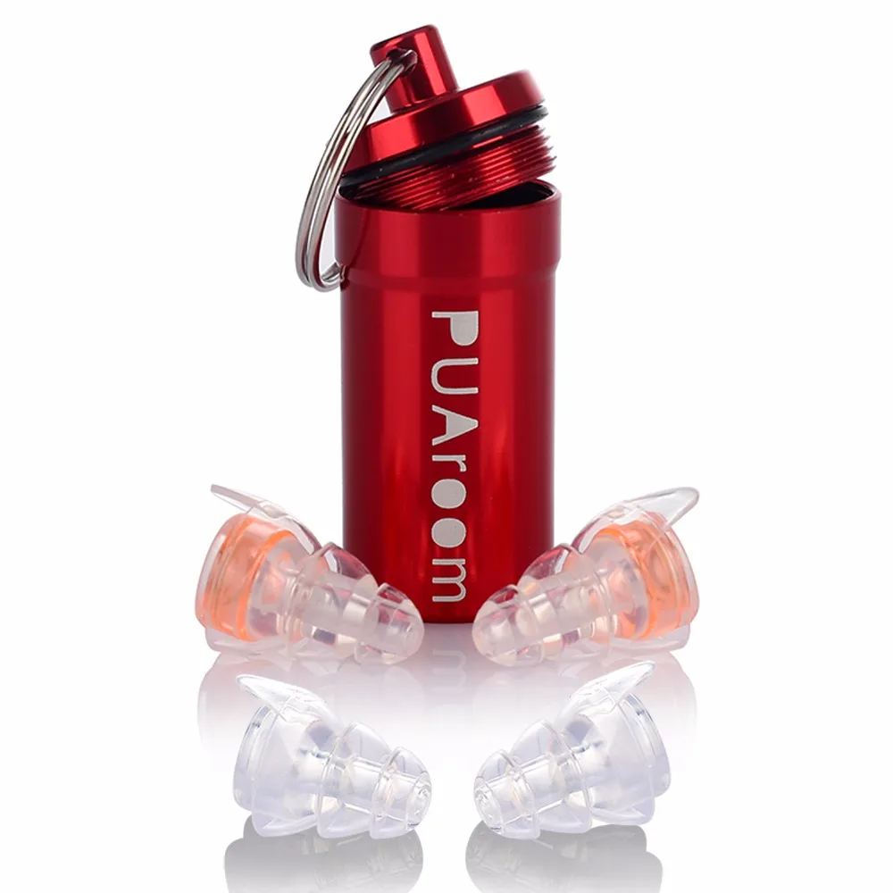 PUAroom High Fidelity Ear Plugs With Case&2 Different Sizes Reusable Noise Cancelling Earplugs for Musicians Concerts DJ
PUAroom High Fidelity Ear Plugs With Case&2 Different Sizes Reusable Noise Cancelling Earplugs for Musicians Concerts DJ