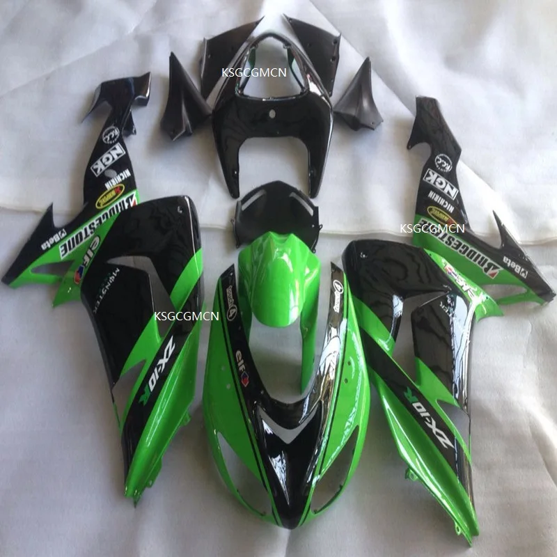 High Quality motorbike body parts fairing kit for Kawasaki Ninja ZX10R 06 07 green black fairings set ZX10R 2006 2007
High Quality motorbike body parts fairing kit for Kawasaki Ninja ZX10R 06 07 green black fairings set ZX10R 2006 2007