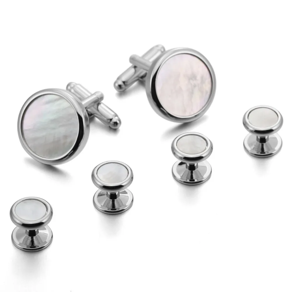 High Quality luxury Men's Rhodium Plated Mother of Pearl Abalone Shell 6pcs Cufflinks Round Stud Set Tuxedo Free shipping
High Quality luxury Men's Rhodium Plated Mother of Pearl Abalone Shell 6pcs Cufflinks Round Stud Set Tuxedo Free shipping