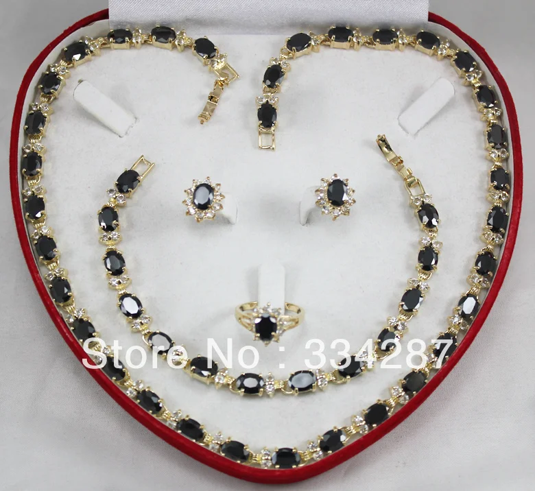New Listed !Free Shipping Black CZ Crystal Ring Bracelet Earring Necklace Jewelry Set
New Listed !Free Shipping Black CZ Crystal Ring Bracelet Earring Necklace Jewelry Set