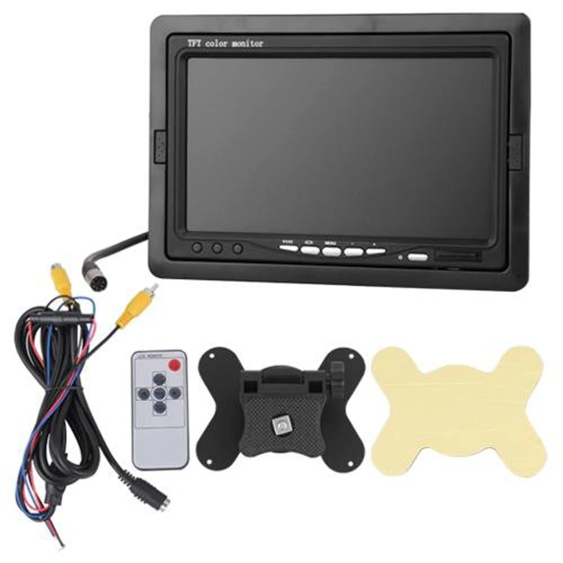 Marsnaska 7 дюймов TFT LCD автомобильный DVD монитор заднего вида камера резервного