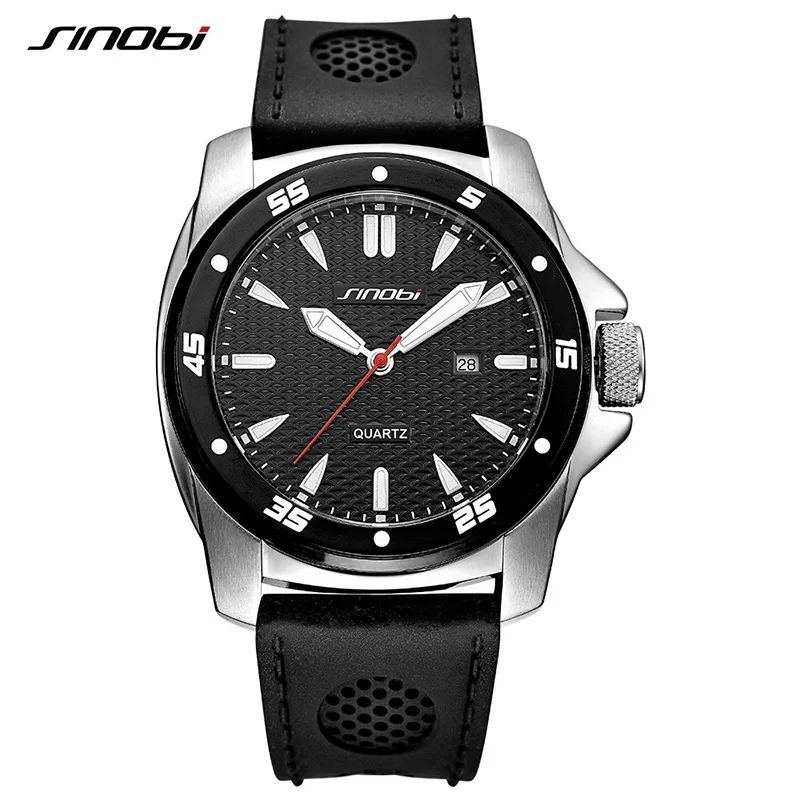 SINOBI Men Watches Top Brand Luxury Mens Fashion Black Silicone Quartz Watch Military Watches Waterproof Relogio Masculino 2019
SINOBI Men Watches Top Brand Luxury Mens Fashion Black Silicone Quartz Watch Military Watches Waterproof Relogio Masculino 2019