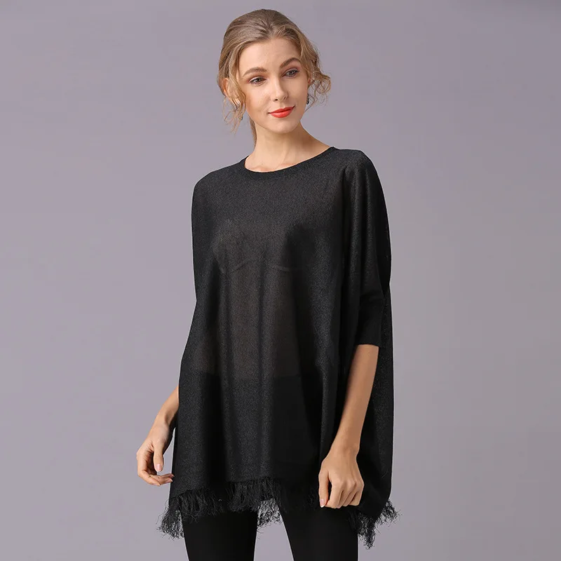 TUHAO Thin Summer Autumn Women's Clothing Ladies Tassel Sweaters Batwing Half Sleeve Plus Size Pullovers Outerwear T17017
TUHAO Thin Summer Autumn Women's Clothing Ladies Tassel Sweaters Batwing Half Sleeve Plus Size Pullovers Outerwear T17017