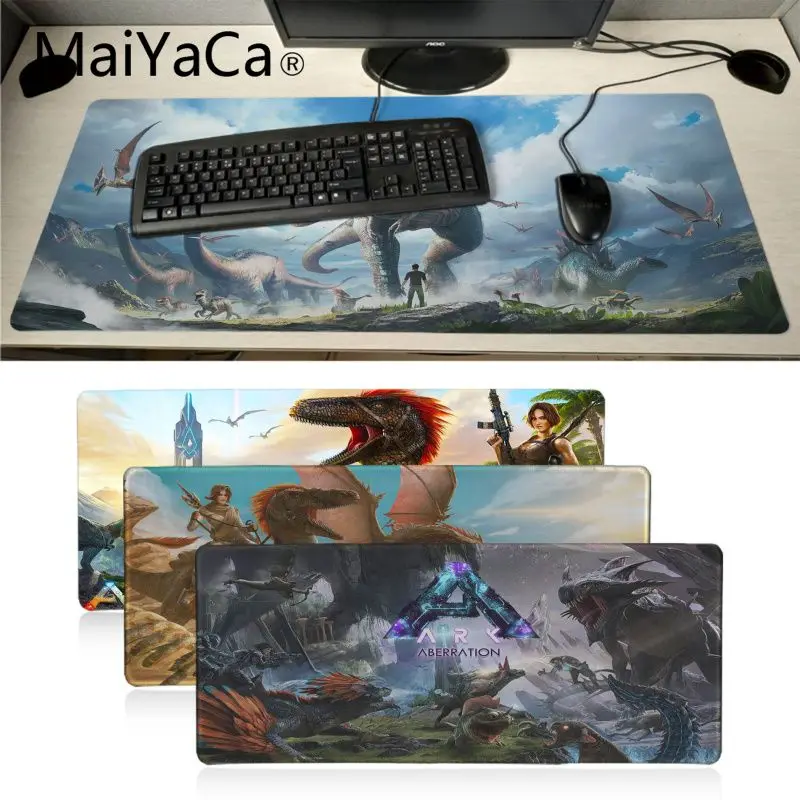 Игровой коврик для мыши Maiyaca из натурального каучука с аберрацией моего любимого