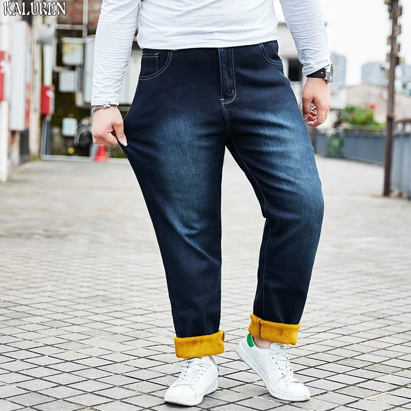KALUREN Free shipping winter men straight Plus fleece Jeans male plus size 28-48 slim long trousers loose man hiphop casual
KALUREN Free shipping winter men straight Plus fleece Jeans male plus size 28-48 slim long trousers loose man hiphop casual