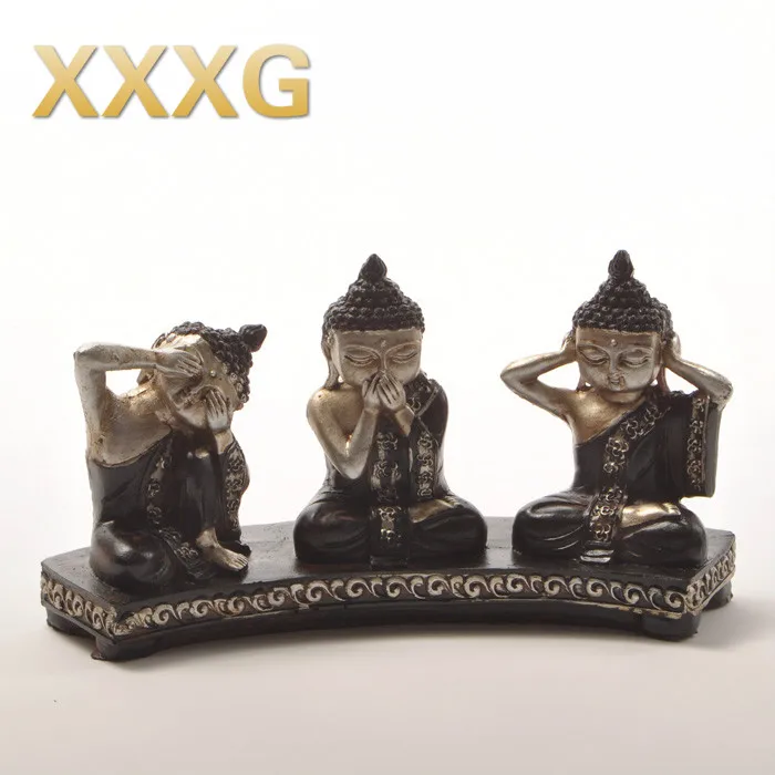 Ювелирные изделия из смолы XXXG // style украшения для дома имитация Будды Три мудрых