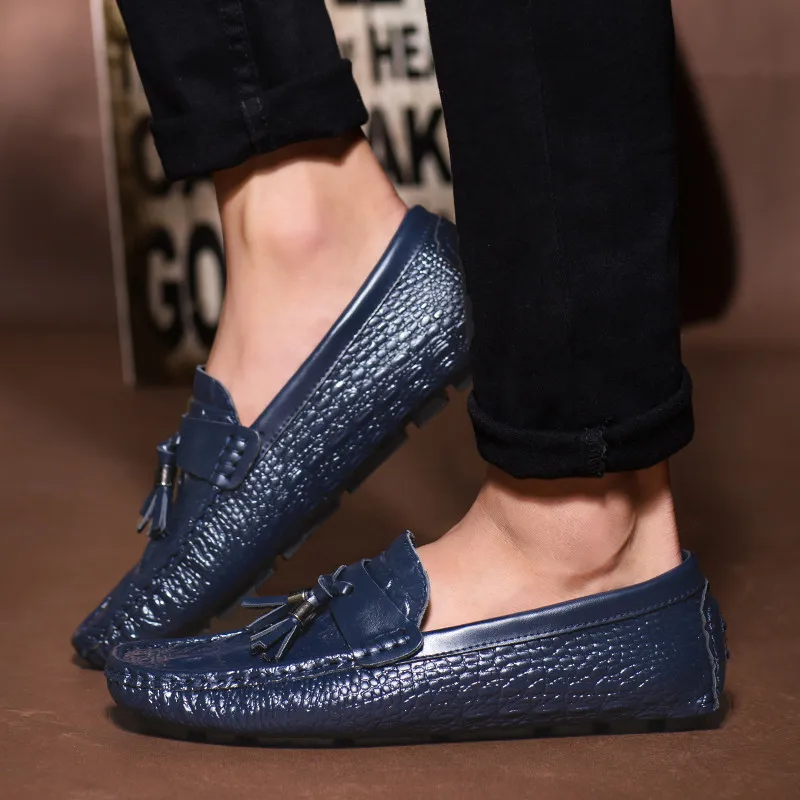 Fringe Alligator Moccasins Men Shoes Casual Embossed Leather Men Loafers Slip On
Fringe Alligator Moccasins Men Shoes Casual Embossed Leather Men Loafers Slip On