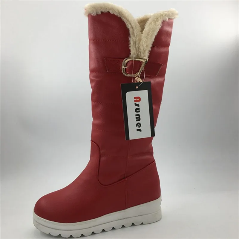 ASUMER Large size 34-43 mid calf boots round toe med heels platform women boots high quality pu leather thick winter snow boots
ASUMER Large size 34-43 mid calf boots round toe med heels platform women boots high quality pu leather thick winter snow boots