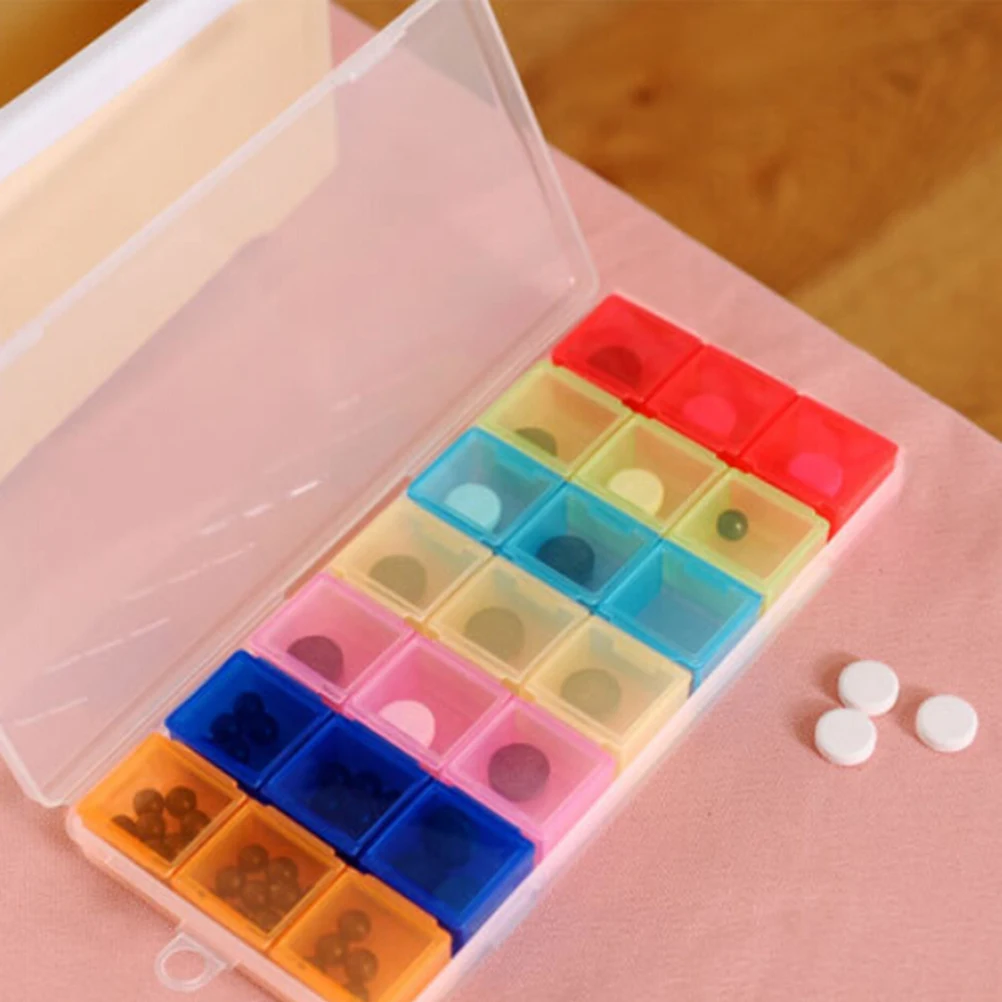 7 Day Pill Medicine Tablet pillbox Dispenser Organizer Case with 21 compartments pill box multicolor container for medicines
7 Day Pill Medicine Tablet pillbox Dispenser Organizer Case with 21 compartments pill box multicolor container for medicines