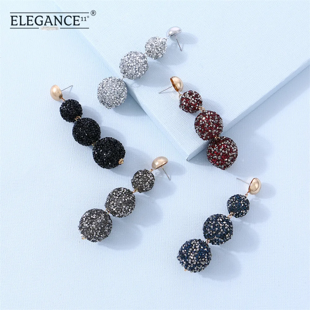 Elegance Long Stud Earring Crystal Ball Pendant Luxury Jewelry for Women Fashion Jewelry Gift for Girls Wholesale
Elegance Long Stud Earring Crystal Ball Pendant Luxury Jewelry for Women Fashion Jewelry Gift for Girls Wholesale