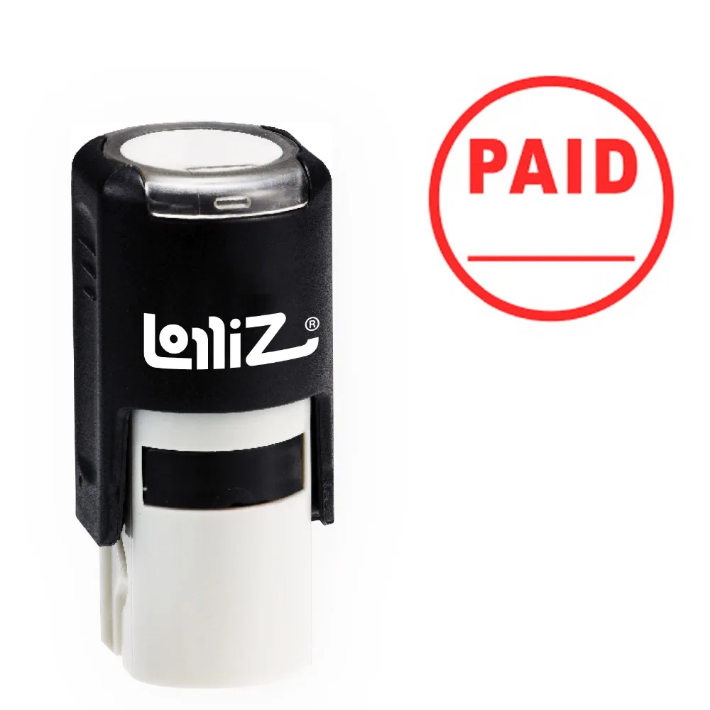 LolliZ "PAID" Round Self-Inking Stamp, Teacher Stamp W/Lid, Laser Engraved Rubber, RED
LolliZ "PAID" Round Self-Inking Stamp, Teacher Stamp W/Lid, Laser Engraved Rubber, RED