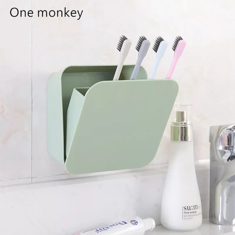 Storage Toothbrush Holder Cometices Storage Box Household wall Multi-purpose Mobile Phone Plug Holder Bathroom Accessories
Storage Toothbrush Holder Cometices Storage Box Household wall Multi-purpose Mobile Phone Plug Holder Bathroom Accessories