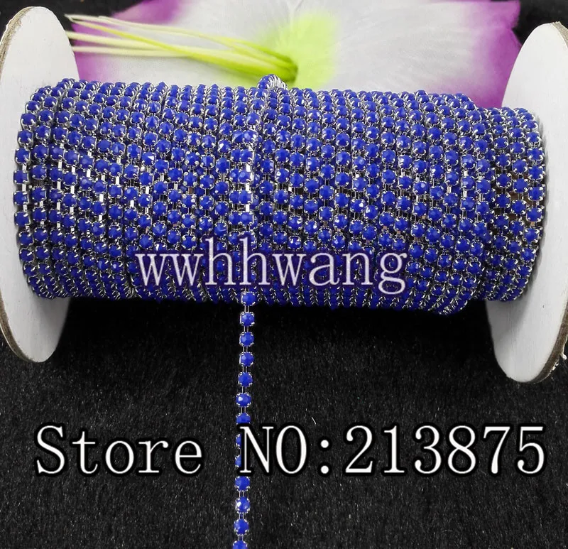 Free shipping SS6 2mm 10Yards Sapphire blue color Acrylic rhinestone Silver chain trims Wedding dresses Wedding decoration
Free shipping SS6 2mm 10Yards Sapphire blue color Acrylic rhinestone Silver chain trims Wedding dresses Wedding decoration