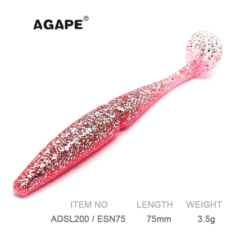 Agape приманка для рыбалки Мягкая силиконовая приманка ADSL200/ESN75 10 шт. 75 мм 3,5 г
Agape приманка для рыбалки Мягкая силиконовая приманка ADSL200/ESN75 10 шт. 75 мм 3,5 г