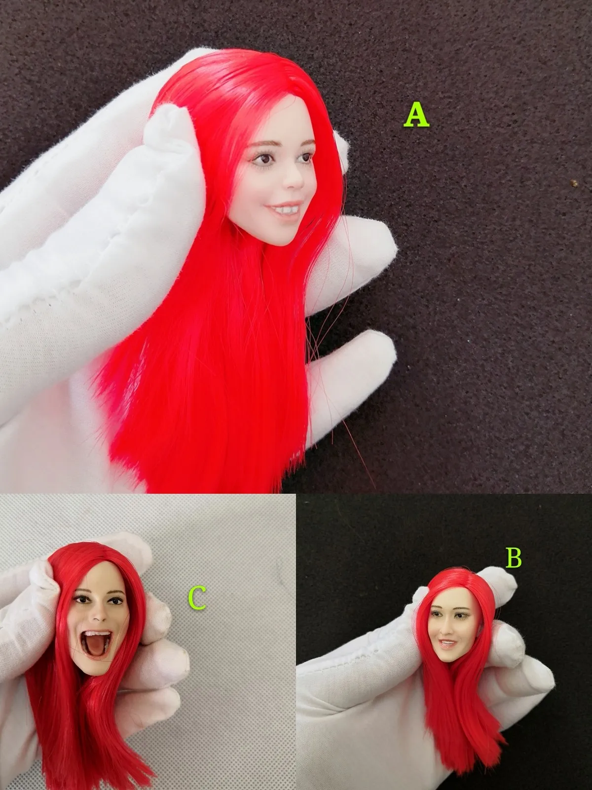 1/6 Womens Head Sculpt with Long Straight Red Hair Happy Face Expression for 12'' Bodies Action Figures
1/6 Womens Head Sculpt with Long Straight Red Hair Happy Face Expression for 12'' Bodies Action Figures