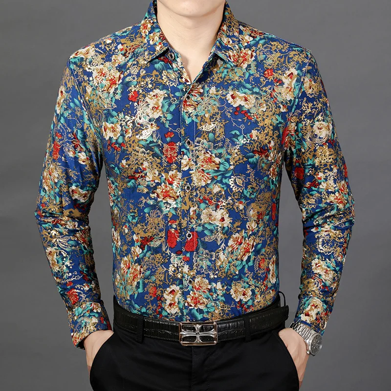 New arrival mens autumn floral printed clothes male casual long sleeve flowers printing dress shirt free shipping
New arrival mens autumn floral printed clothes male casual long sleeve flowers printing dress shirt free shipping