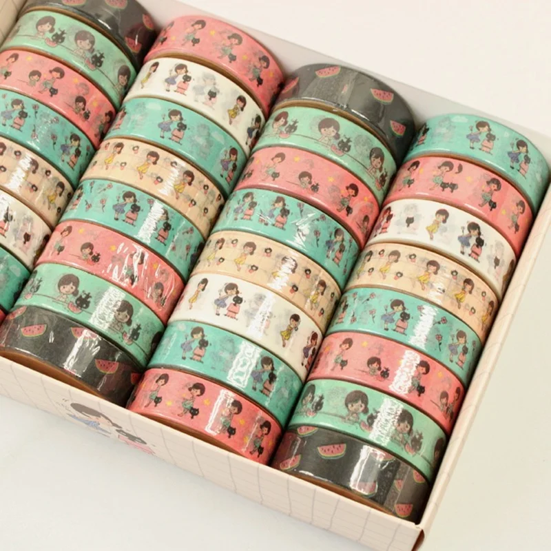 32 pcs/Lot No.23 girl paper tapes 1.5cm*5m washi tape Decorative masking adhesive tape stickers Stationery school supplies F921
32 pcs/Lot No.23 girl paper tapes 1.5cm*5m washi tape Decorative masking adhesive tape stickers Stationery school supplies F921