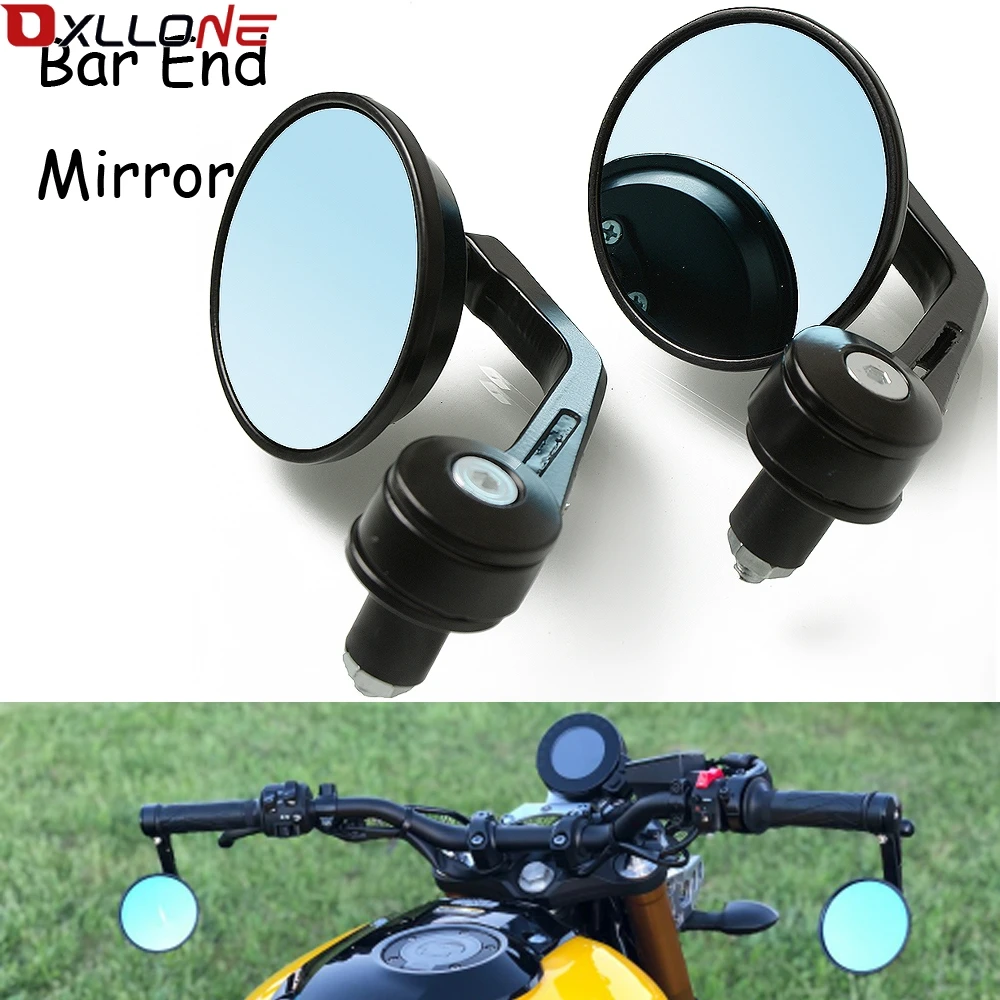 7/8 "Мотоцикл CNC Алюминиевое Зеркало Ручка Бар Конец заднего вида для Yamaha R3 R25 YZF R1