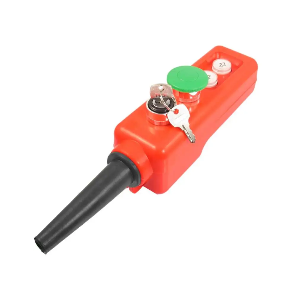 Up Down 2-Position Green Mushroom Crane Push Button Switch Control Station w Key
Up Down 2-Position Green Mushroom Crane Push Button Switch Control Station w Key
