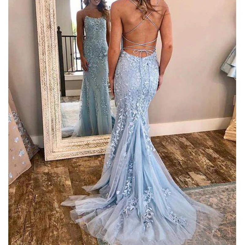 2021 New Lace Mermaid Prom Dresses Tulle Lace Appliques Criss Cross Formal Evening Party Gowns Floor Length
2021 New Lace Mermaid Prom Dresses Tulle Lace Appliques Criss Cross Formal Evening Party Gowns Floor Length