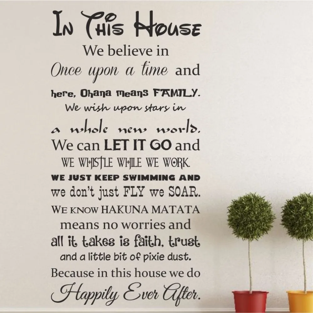 In this house happily ever after We do like wall sticker quote Art Boys Decor Home Decor Nursery Kids Room Decals D245
In this house happily ever after We do like wall sticker quote Art Boys Decor Home Decor Nursery Kids Room Decals D245