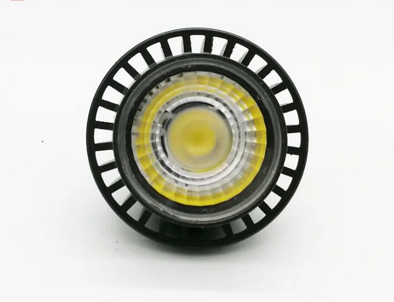 Светодиодный прожектор с регулировкой яркости лампочки черный корпус 5 Вт 7 Led COB