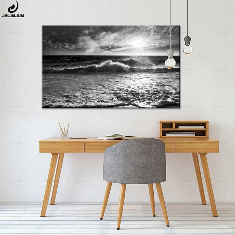JHLJIAJUN Canvas Painting Sunshine Waves Seascape Natural Black White Prints And Posters Modern Home Decor Wall Art No Frame
JHLJIAJUN Canvas Painting Sunshine Waves Seascape Natural Black White Prints And Posters Modern Home Decor Wall Art No Frame