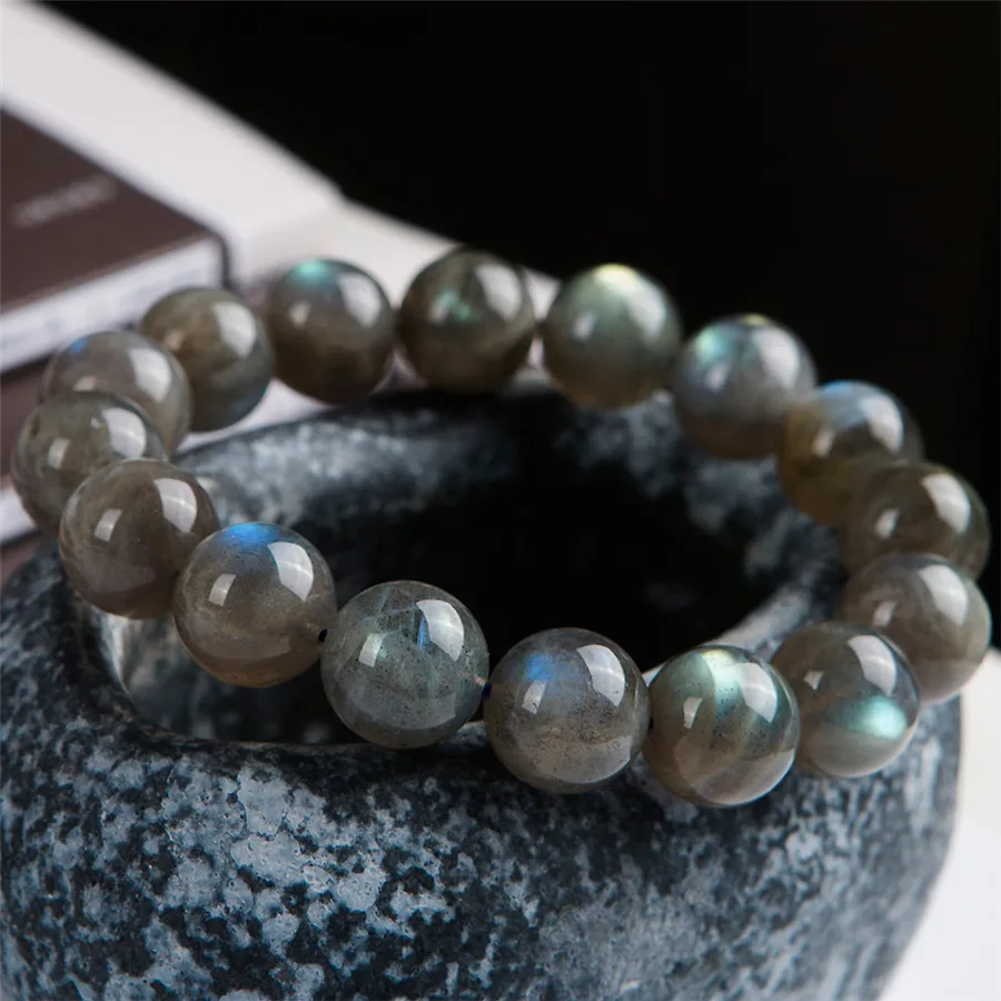 100% 14mm Natural Labradorite Bracelet Moonstone Rainbow Lights Natural Labradorite Women Men Crystal Big Round Bead Bracelets
100% 14mm Natural Labradorite Bracelet Moonstone Rainbow Lights Natural Labradorite Women Men Crystal Big Round Bead Bracelets