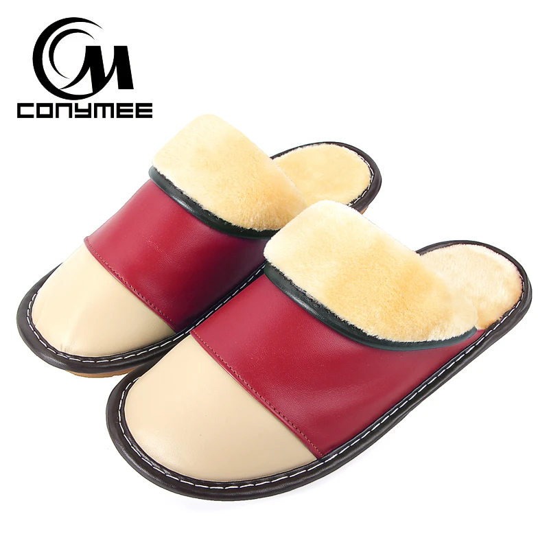 CONYMEE Winter Slippers 2018 Luxury Women Leather Shoes Indoor Plush Warm Home Slipper Pantufas Lady Cotton Terlik Soft Slipper
CONYMEE Winter Slippers 2018 Luxury Women Leather Shoes Indoor Plush Warm Home Slipper Pantufas Lady Cotton Terlik Soft Slipper