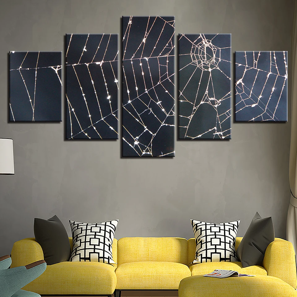 Modern Decoration Paintings 5 Panels Spider Web View Abstract Canvas Art Poster Style Wall Pictures For Living Room Cuadros
Modern Decoration Paintings 5 Panels Spider Web View Abstract Canvas Art Poster Style Wall Pictures For Living Room Cuadros