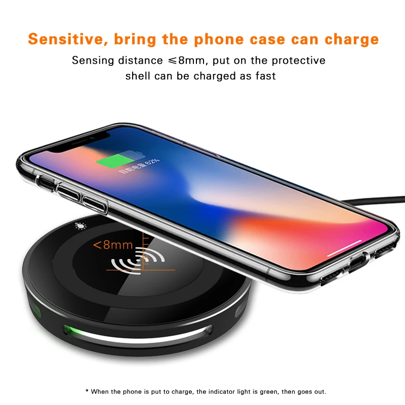 GOLDFOX Wireless Charger Charging Pad For Samsung S8 Plus S7 edge Note 8 Qi Fast Wireless Charger for iphone 8 8 Plus X
GOLDFOX Wireless Charger Charging Pad For Samsung S8 Plus S7 edge Note 8 Qi Fast Wireless Charger for iphone 8 8 Plus X