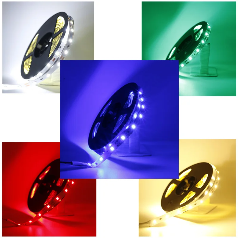 

NO-waterproof LED Strip light SMD 5630 5050 2835 60LEDs/m OR 5054 120LEDS/m 5m Flexible Tape Light DC12V Garland Ribbon Tape