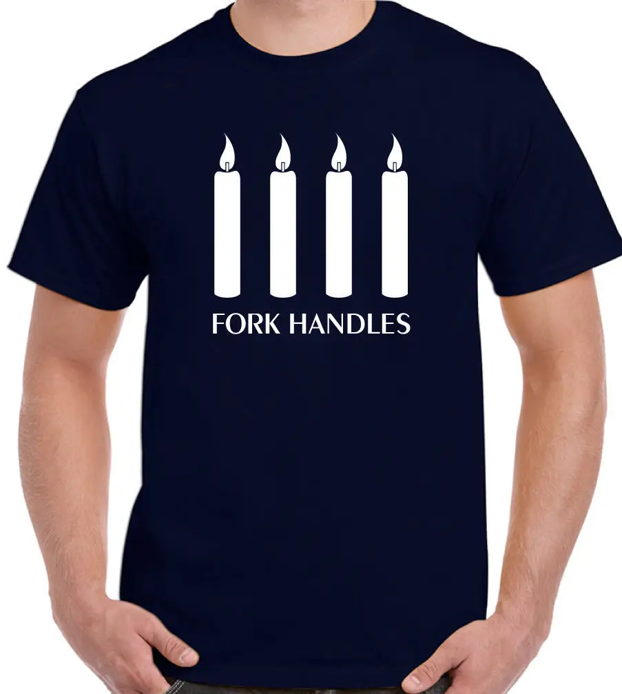 FORK HANDLES / FOUR CANDLES - Mens Funny T-Shirt Two Ronnies Sketch Show Cartoon Print Short Sleeve T Shirt Free Shipping
FORK HANDLES / FOUR CANDLES - Mens Funny T-Shirt Two Ronnies Sketch Show Cartoon Print Short Sleeve T Shirt Free Shipping