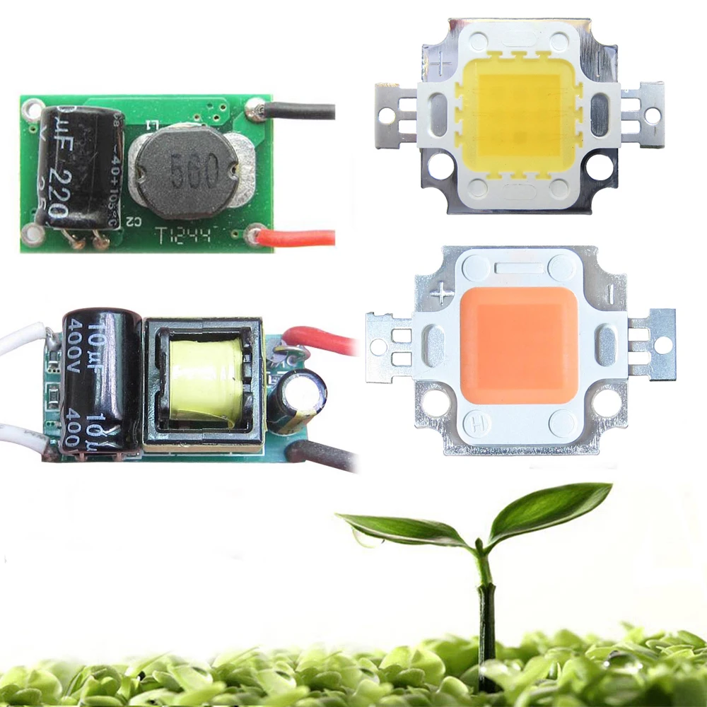 10W White Full Spectrum 380~780nm / Full Spectrum 400-840nm LED Diodes + AC 110-220V Or DC 12-24V LED Driver For Plant Grow
10W White Full Spectrum 380~780nm / Full Spectrum 400-840nm LED Diodes + AC 110-220V Or DC 12-24V LED Driver For Plant Grow