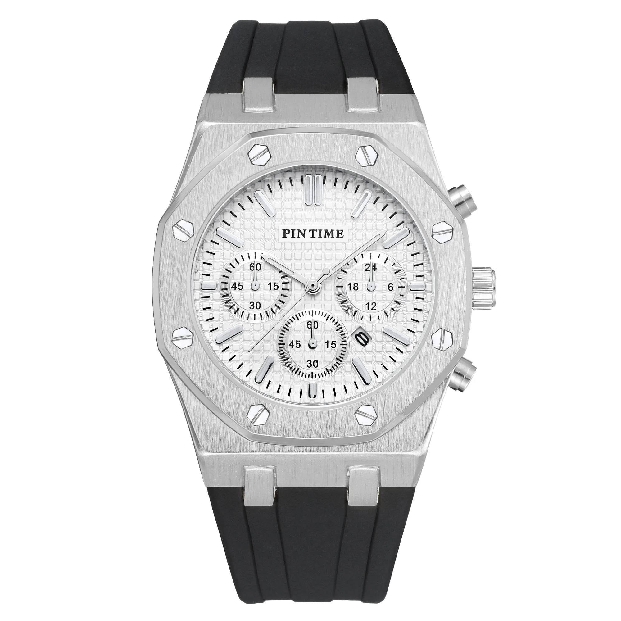 PINTIME Silicone Mens Watch Top Brand Luxury Quartz Clock Calendar Military Watch Men Sport Wristwatch Relogio Masculino Relojes
PINTIME Silicone Mens Watch Top Brand Luxury Quartz Clock Calendar Military Watch Men Sport Wristwatch Relogio Masculino Relojes
