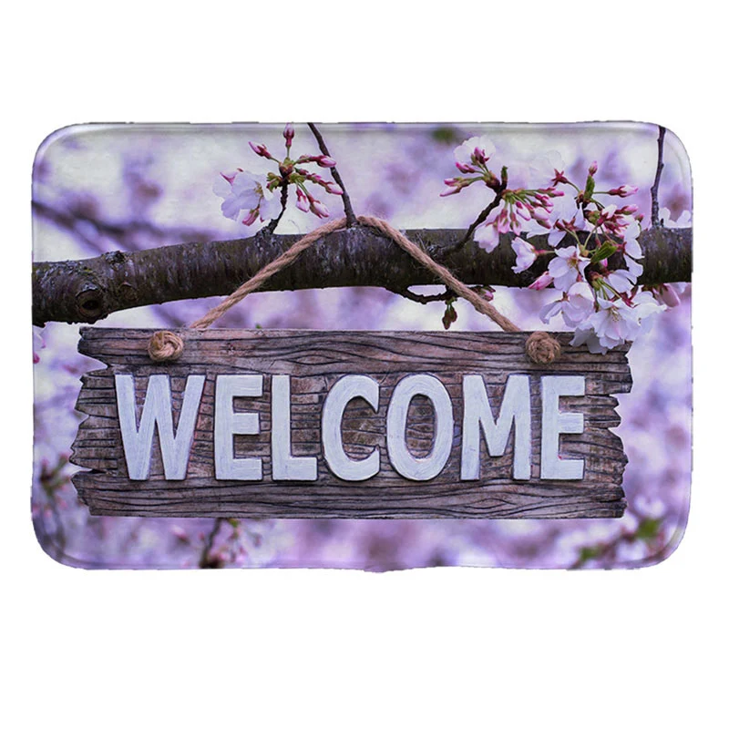 welcome pattern Print Doormat Non-slip Floor Mat Pad kitchen Room Carpet Mats Tapis Pastoral Water Absorption Mat
welcome pattern Print Doormat Non-slip Floor Mat Pad kitchen Room Carpet Mats Tapis Pastoral Water Absorption Mat
