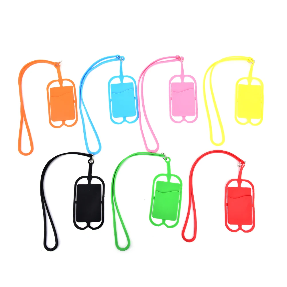 High Quality 1PCS Colorful Silicone Cell Phone Wallet Case Credit ID Card Bag Holder Pocket With Lanyard
High Quality 1PCS Colorful Silicone Cell Phone Wallet Case Credit ID Card Bag Holder Pocket With Lanyard