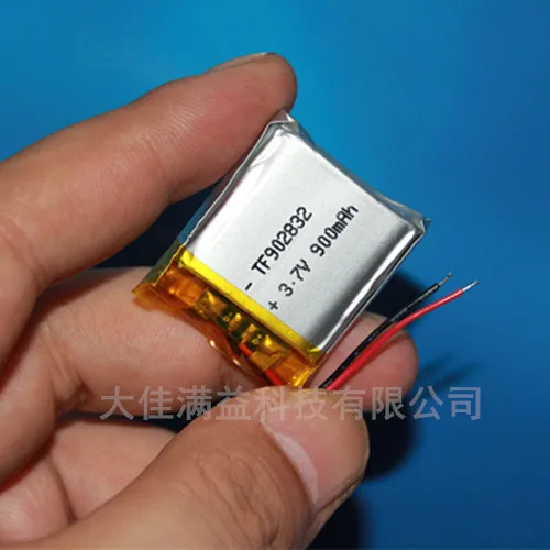 Литий-полимерный аккумулятор 3,7, 902832 в, Bluetooth-динамик, встроенный аккумулятор, 900 мА · ч
Литий-полимерный аккумулятор 3,7, 902832 в, Bluetooth-динамик, встроенный аккумулятор, 900 мА · ч