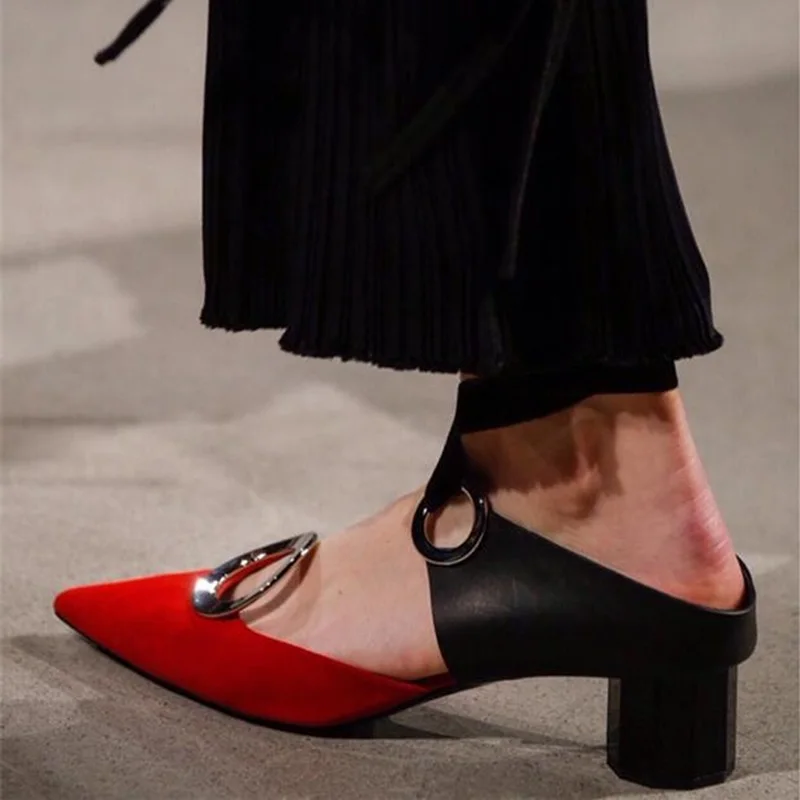 Shoes Autumn For Women 2018 Metal Buckle Decor Pointed Toe Chunky Heel Shoes Ladies Lace-up Leather Women's Mixed Color Shoes
Shoes Autumn For Women 2018 Metal Buckle Decor Pointed Toe Chunky Heel Shoes Ladies Lace-up Leather Women's Mixed Color Shoes
