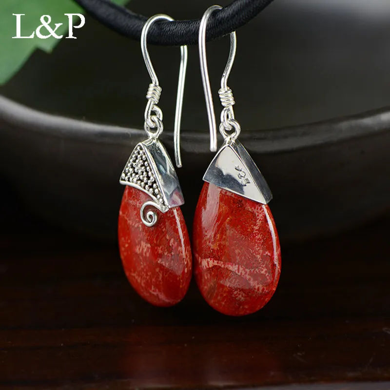 L&P Water Drop Genuine Gemstone Drop Earrings 925 Sterling Silver Fine Jewelry For Women best gift
L&P Water Drop Genuine Gemstone Drop Earrings 925 Sterling Silver Fine Jewelry For Women best gift