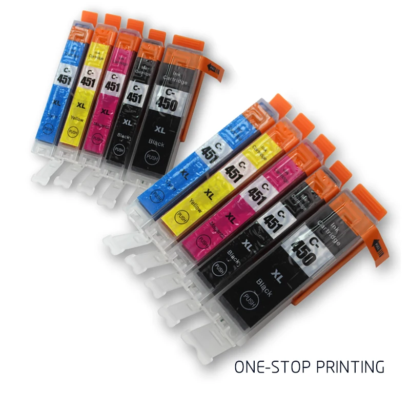 2 Sets PGI450 450XL CLI451 451XL compatible ink cartridge for Canon PIXMA MG5440 5540 6440 Ip7240 MX924 IX6540 IX6840 printer
2 Sets PGI450 450XL CLI451 451XL compatible ink cartridge for Canon PIXMA MG5440 5540 6440 Ip7240 MX924 IX6540 IX6840 printer