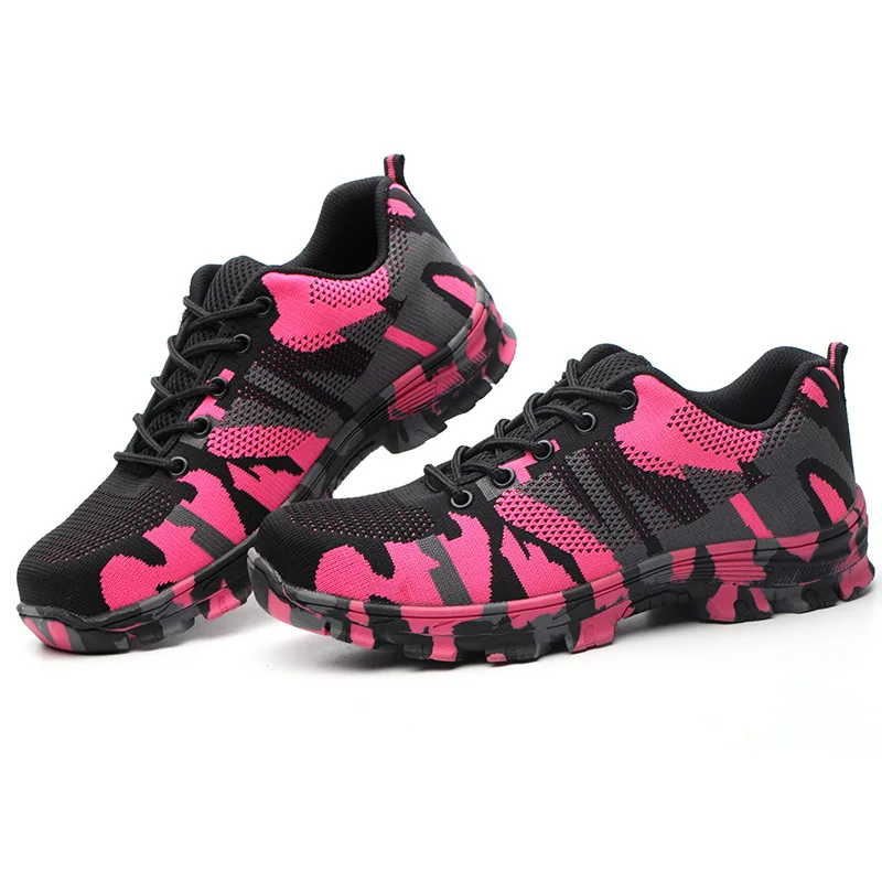 Pink Steel Toe Safety Shoes Work Boots Breathable Sneakers Comfortable Anti-smashing Anti-piercing Industrial Shoes Woman
Pink Steel Toe Safety Shoes Work Boots Breathable Sneakers Comfortable Anti-smashing Anti-piercing Industrial Shoes Woman