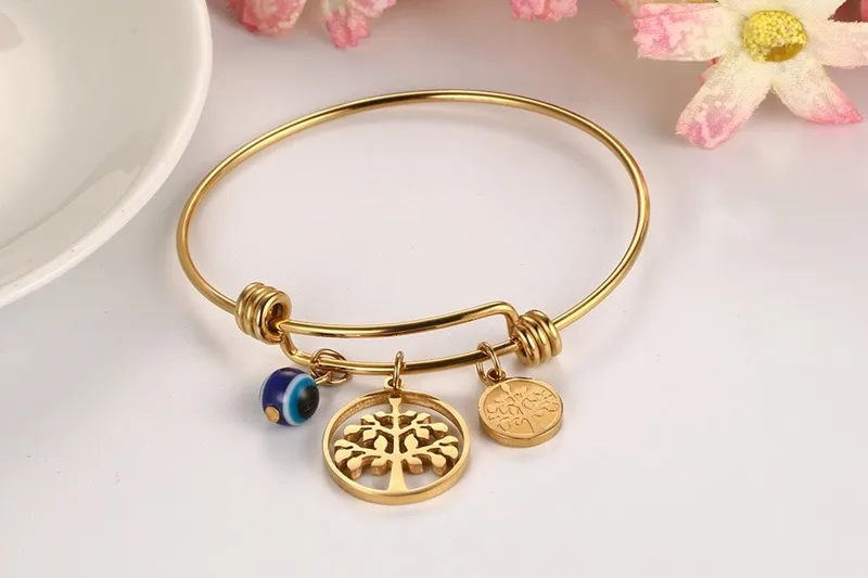 Но Дерево жизни корейский тренд Jewelry цвет золотистый браслет тег b-112 | Украшения и