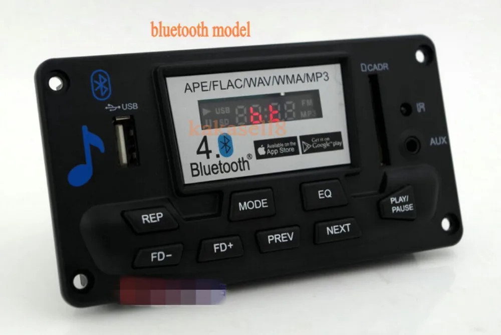 Модуль платы декодирования MP3 со светодиодный Ной подсветкой Bluetooth 4 0 12 В DIY