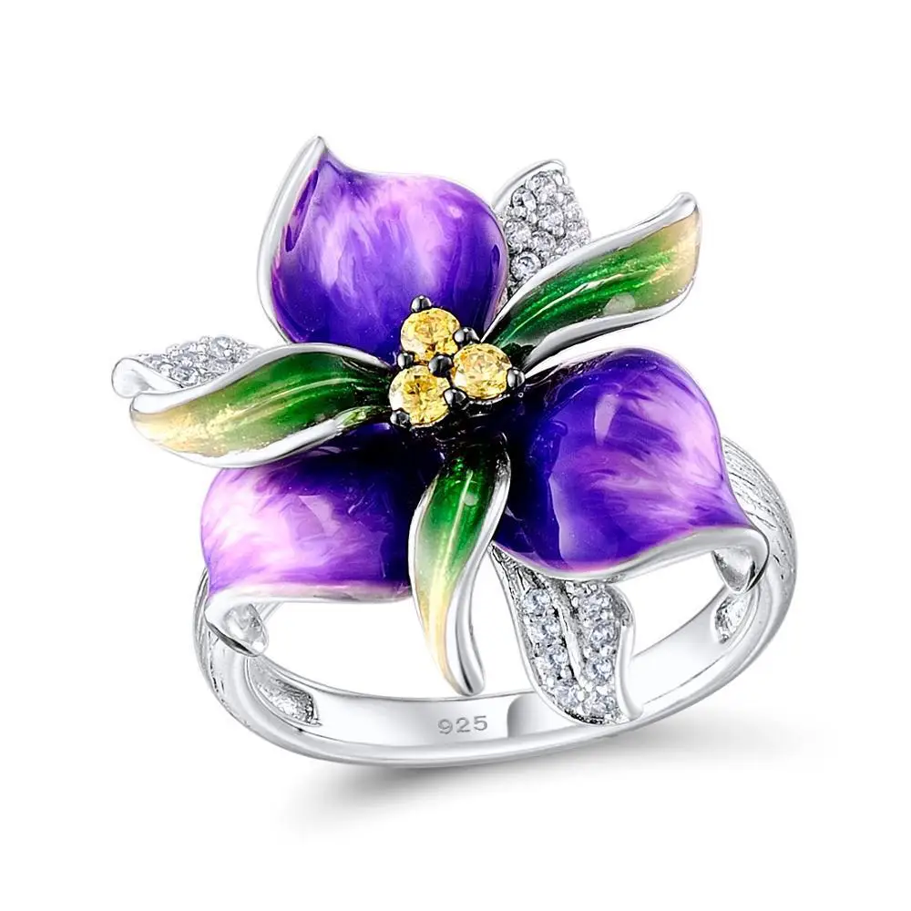 Luxury Handmade Enamel Women quality Flower Rings for Wedding Party Jewelry aaa Cubic Zirconia Band Ring
Luxury Handmade Enamel Women quality Flower Rings for Wedding Party Jewelry aaa Cubic Zirconia Band Ring