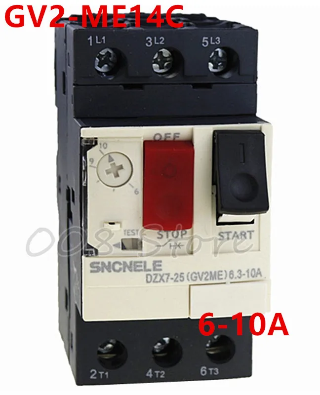 GV2-ME14C 6-10A Motor circuit breaker GV2-ME14C 6-10A motor protection circuit breaker Press-button control
GV2-ME14C 6-10A Motor circuit breaker GV2-ME14C 6-10A motor protection circuit breaker Press-button control