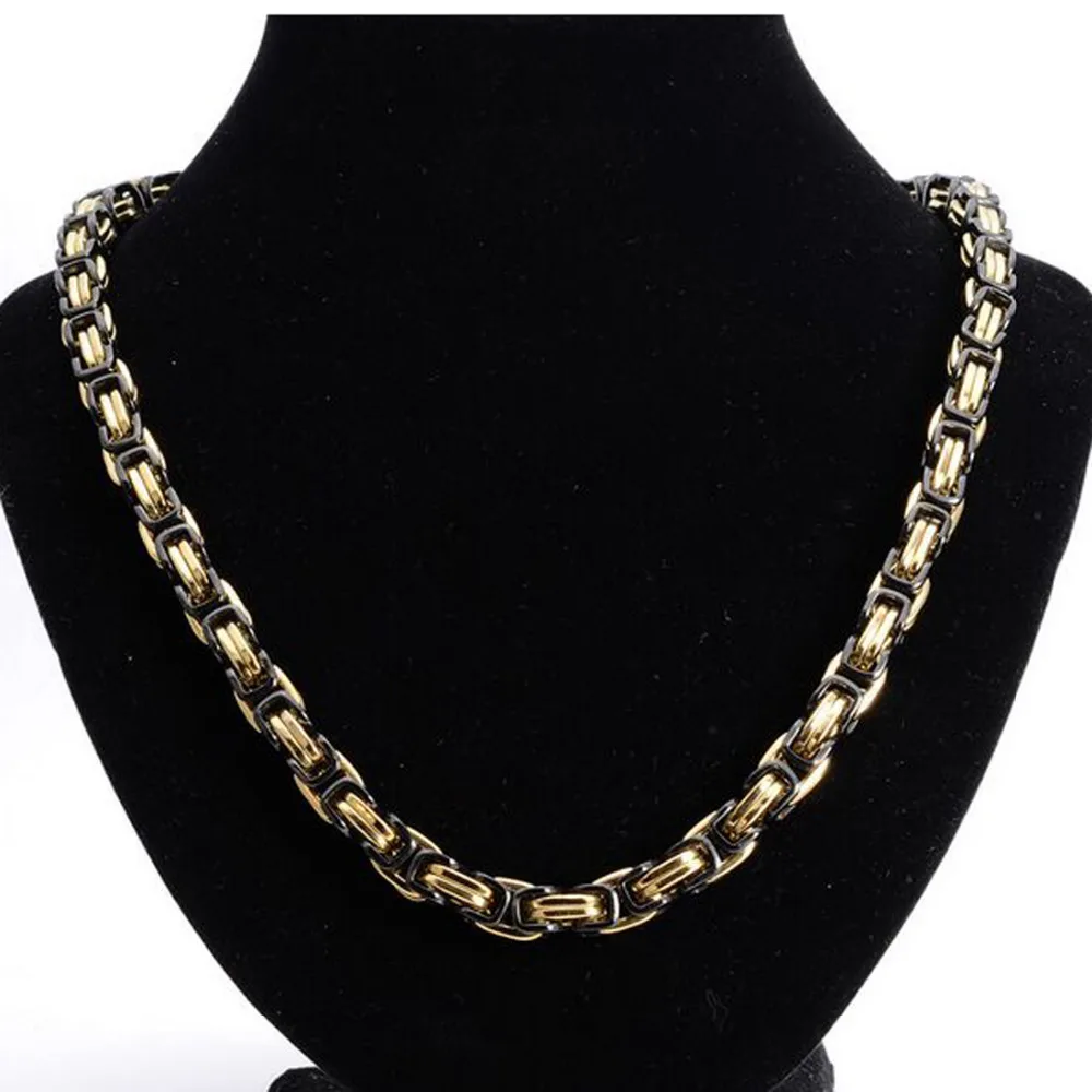 3pcs Wholesale Jewelry Men Boys Hip Hop Gold Black Tone Stainless Steel byzantine Necklace 8mm18-30"
3pcs Wholesale Jewelry Men Boys Hip Hop Gold Black Tone Stainless Steel byzantine Necklace 8mm18-30"