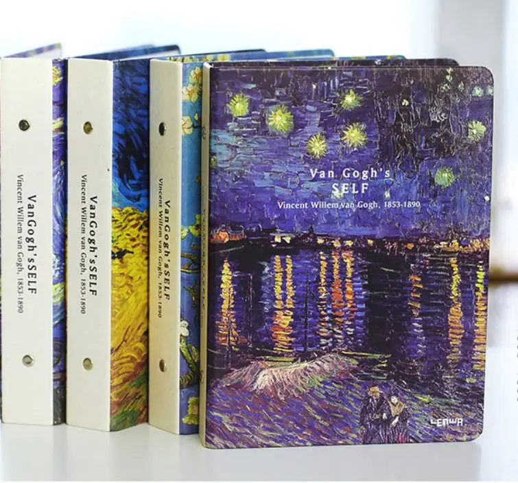 Cheng Jia Brand Student Creative Stationery Van Gogh Hard Face Notepad Loose-leaf Thicken Day Diary Notebook
Cheng Jia Brand Student Creative Stationery Van Gogh Hard Face Notepad Loose-leaf Thicken Day Diary Notebook