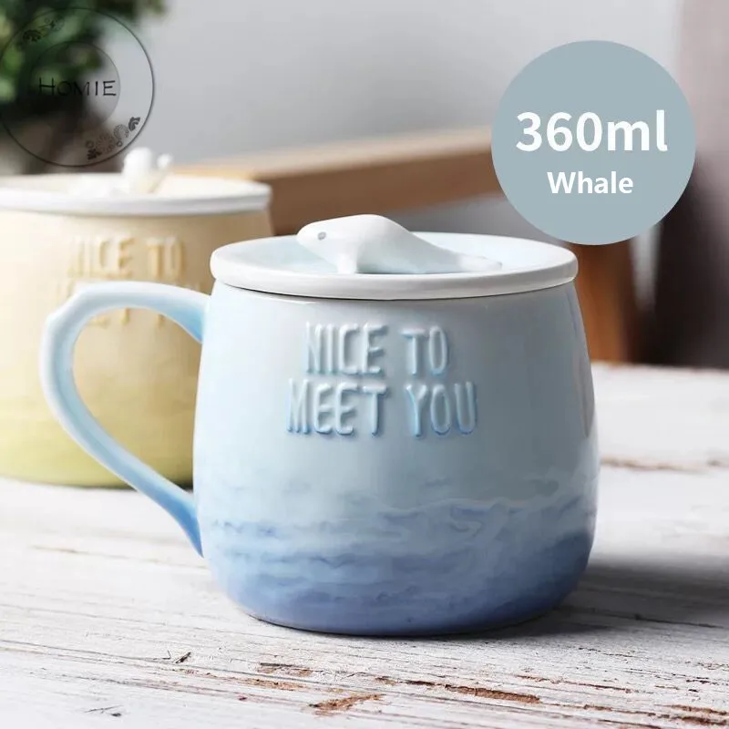 HOMIE lovely Gradient ocean animal Cup Coffee Mug Large 300ml With lid Mugs creative Drinkware Tea milk Cup Novelty Newlywed
HOMIE lovely Gradient ocean animal Cup Coffee Mug Large 300ml With lid Mugs creative Drinkware Tea milk Cup Novelty Newlywed